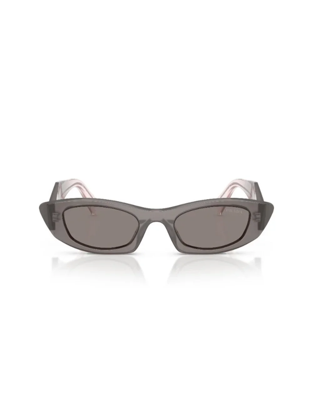 New Prada Women's Sunglasses Grey Lens Acetate Frame PR B16S 20F80Q 50